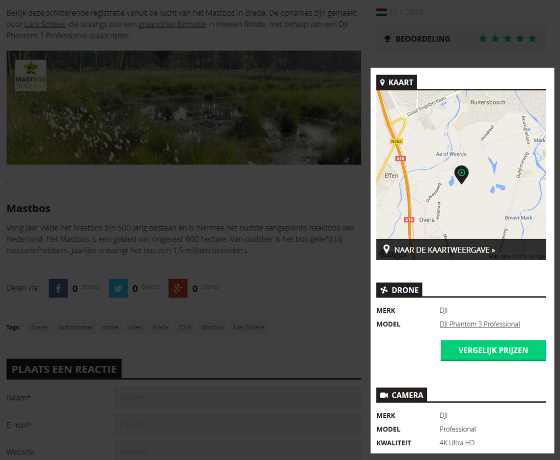 Drones.nl lanceert ultiem drone-platform Drones.nl lanceert ultiem drone-platform