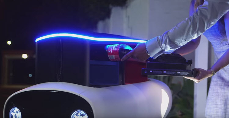 Domino's introduceert DRU: autonoom pizzabezorgvoertuig Domino's introduceert DRU: autonoom pizzabezorgvoertuig
