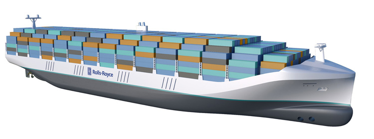 Rolls-Royce verwacht eigen op afstand bestuurbare vrachtschepen in 2020 Rolls-Royce verwacht eigen op afstand bestuurbare vrachtschepen in 2020