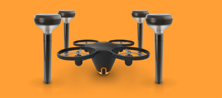 Nieuw beveiligingssysteem voor consumenten met behulp van drone