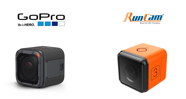 GoPro Hero Session 5 vs RunCam 3 vergelijking GoPro Hero Session 5 vs RunCam 3 vergelijking